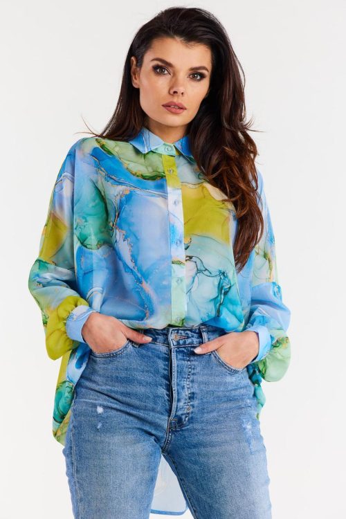 Long sleeve shirt model 196618 awama