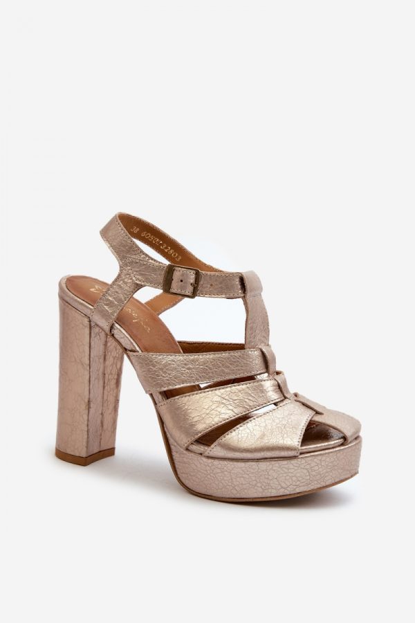 1034075 Heel sandals model 198400 Step in style