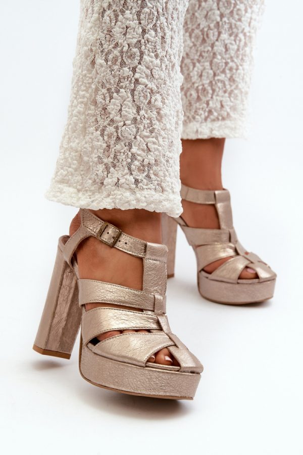 1034076 Heel sandals model 198400 Step in style