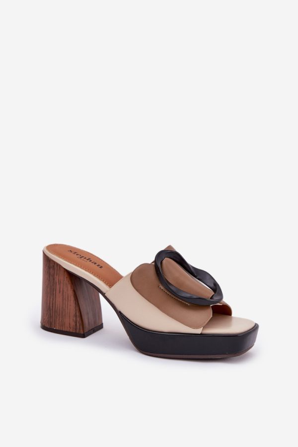 Heeled sandals model 212886 Step in style