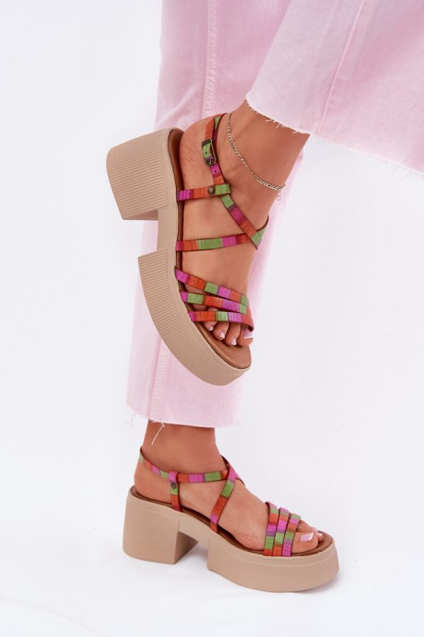 Heel sandals model 215023 Step in style