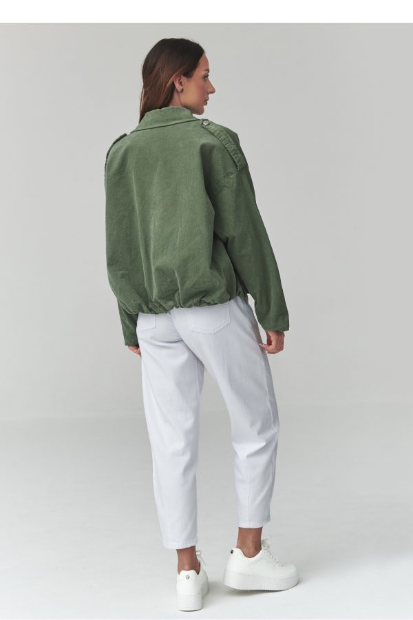 Corduroy jacket model 225691 Makadamia